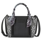 Wrangler WG331-2005BK - Black - Wrangler Braided Paisley Bandana Tote Bag