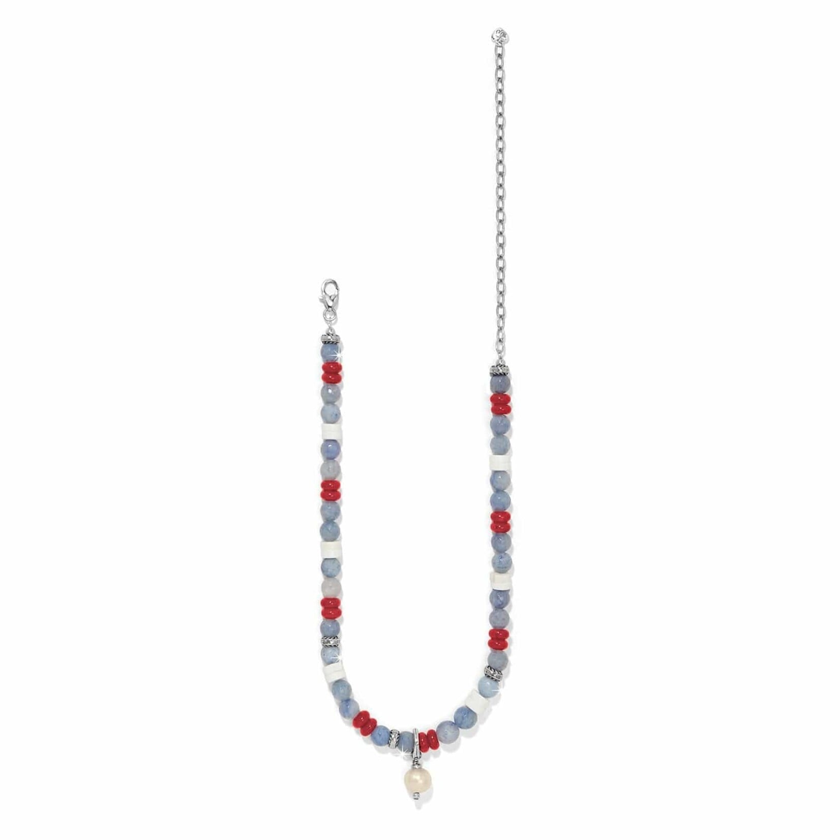 Brighton JM0009 Americana Beach Pearl Charm Necklace