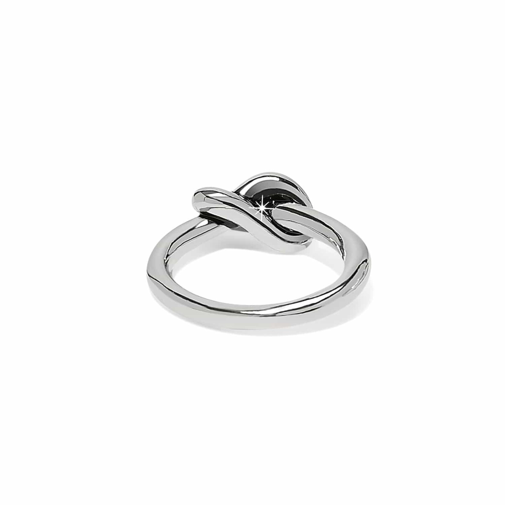 Brighton J63280 Interlok Single Knot Ring - Silver - Size 5