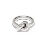 Brighton J63280 Interlok Single Knot Ring - Silver - Size 7