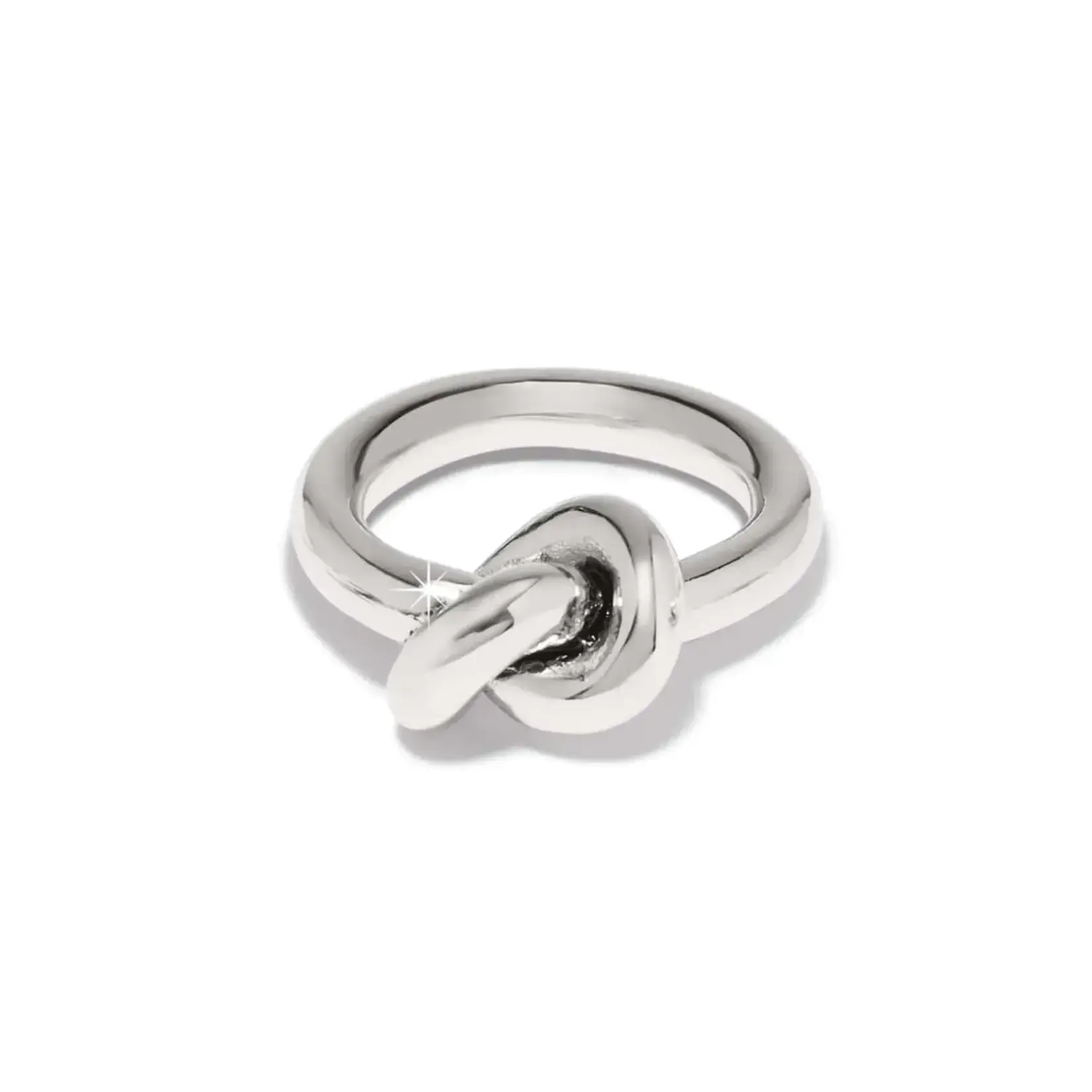 Brighton J63280 Interlok Single Knot Ring - Silver - Size 7