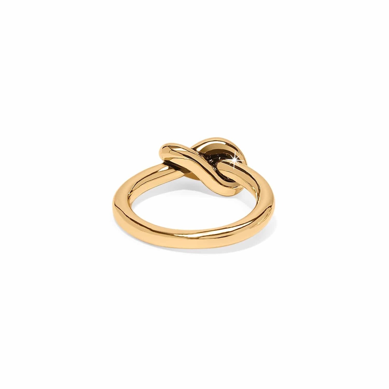 Brighton J63281 Interlok Single Knot Ring - Gold - Size 8