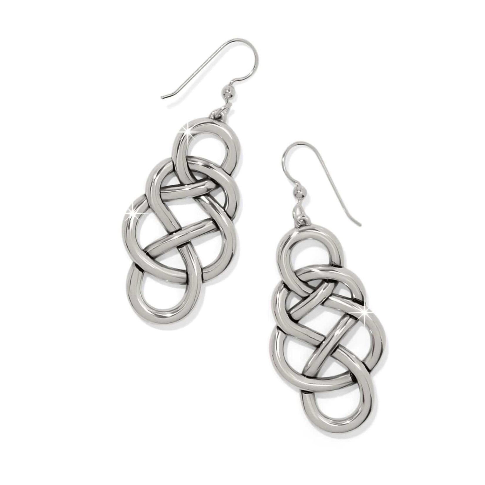 Brighton JA0144 Interlok Braid Drop French Wire Earrings