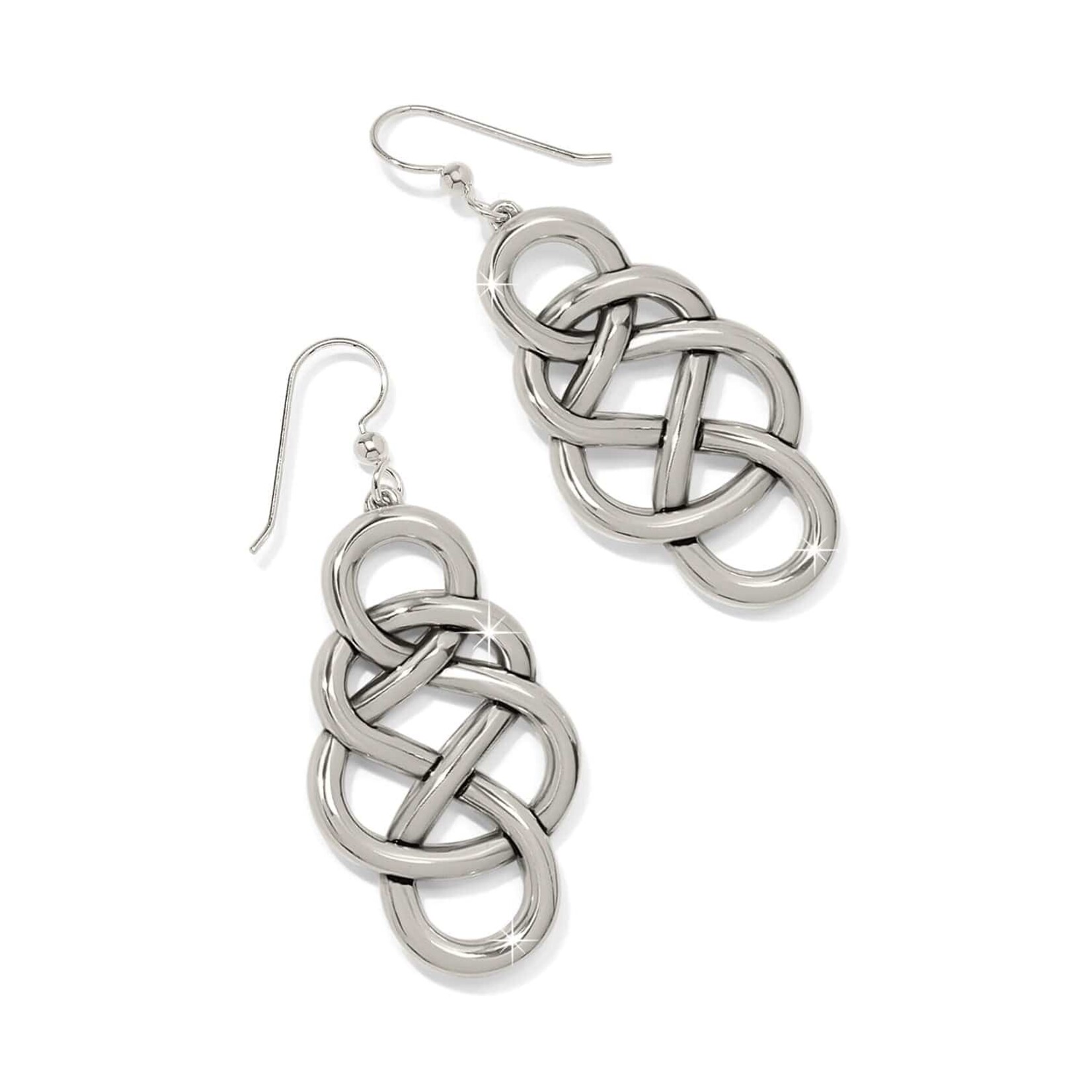 Brighton JA0144 Interlok Braid Drop French Wire Earrings