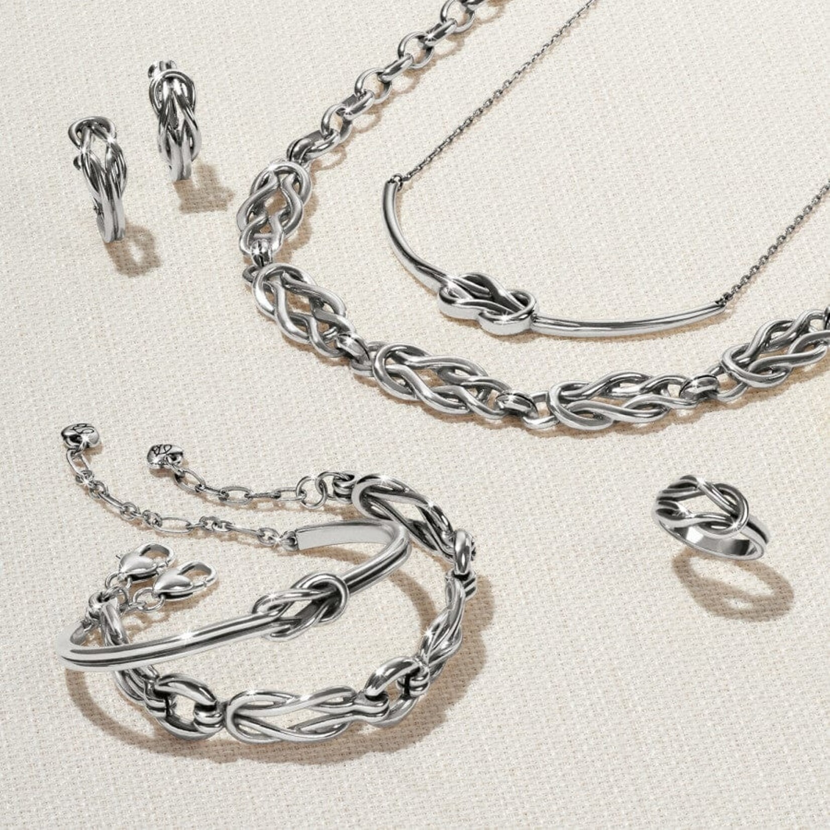 Brighton JA8870 Interlok Harmony Hoop Earrings