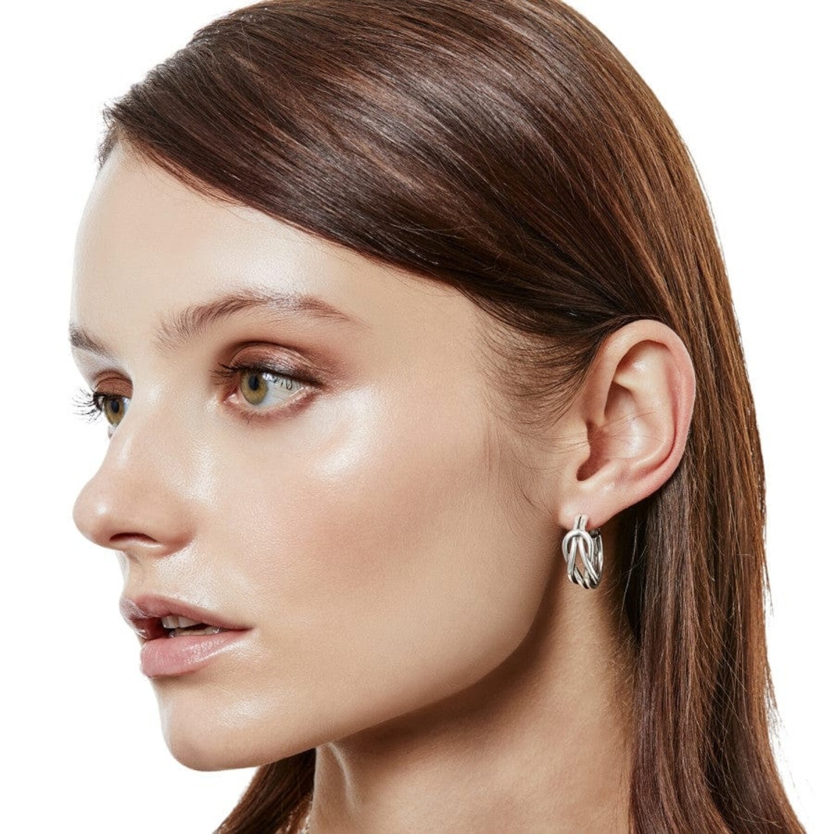 Brighton JA8870 Interlok Harmony Hoop Earrings