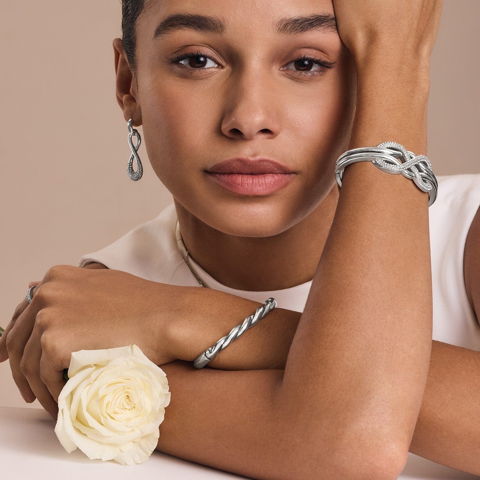 Brighton JF0254 Interlok Luxe Double Hinged Bangle