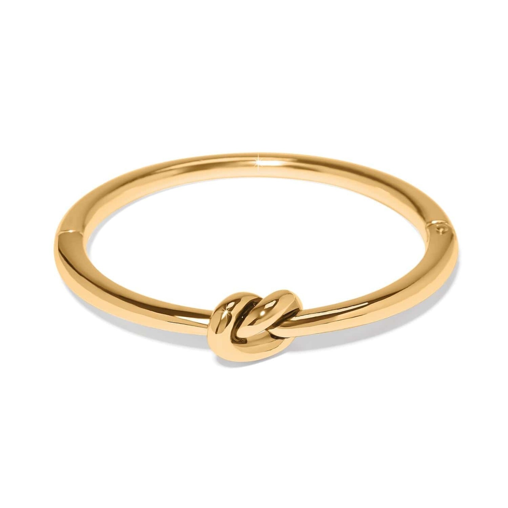 Brighton JF0316 Interlok Single Knot Hinged Bangle - Gold