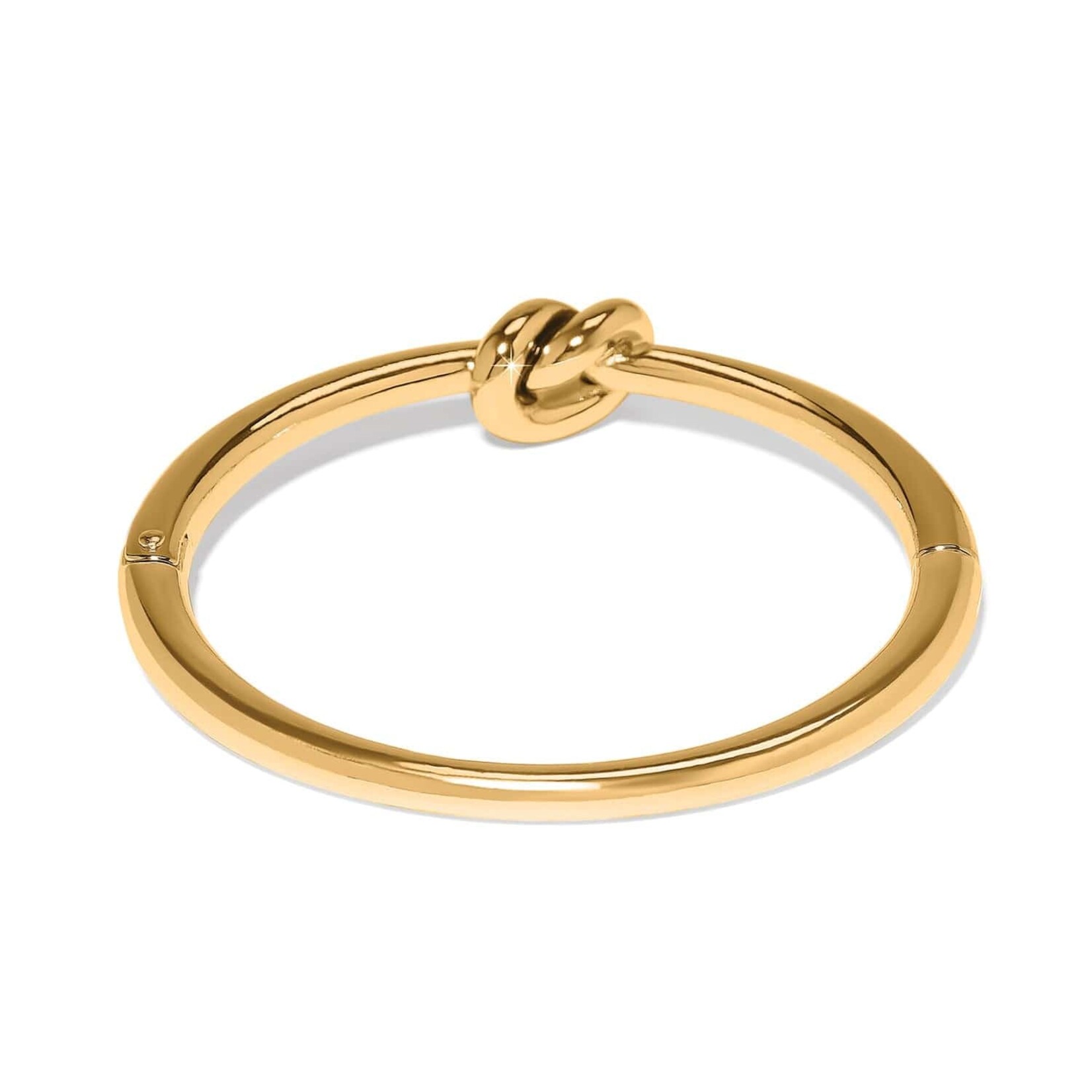 Brighton JF0316 Interlok Single Knot Hinged Bangle - Gold