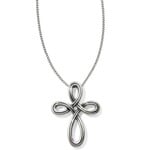 Brighton JL8490 Interlok Petite Cross Necklace
