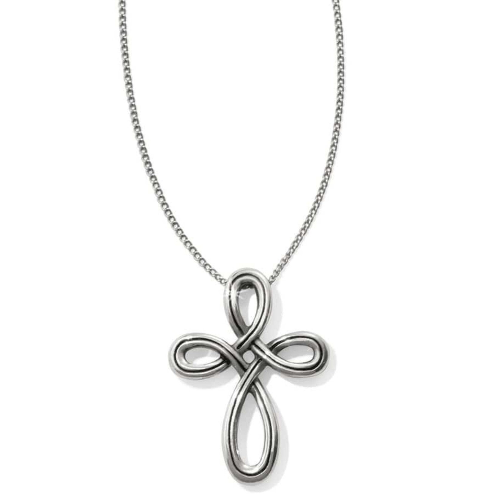 Brighton JL8490 Interlok Petite Cross Necklace