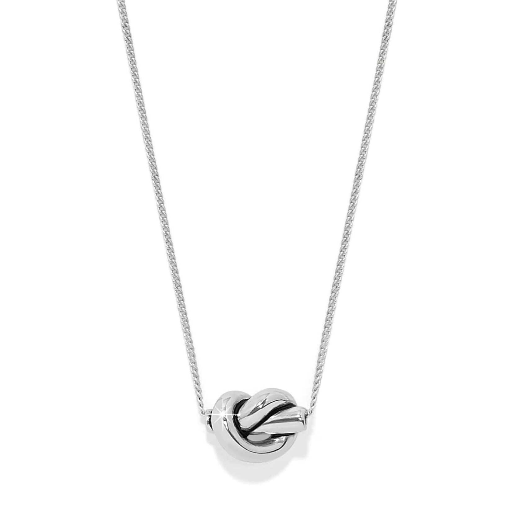 Brighton JM0047 Interlok Single Knot Mini Necklace - Silver