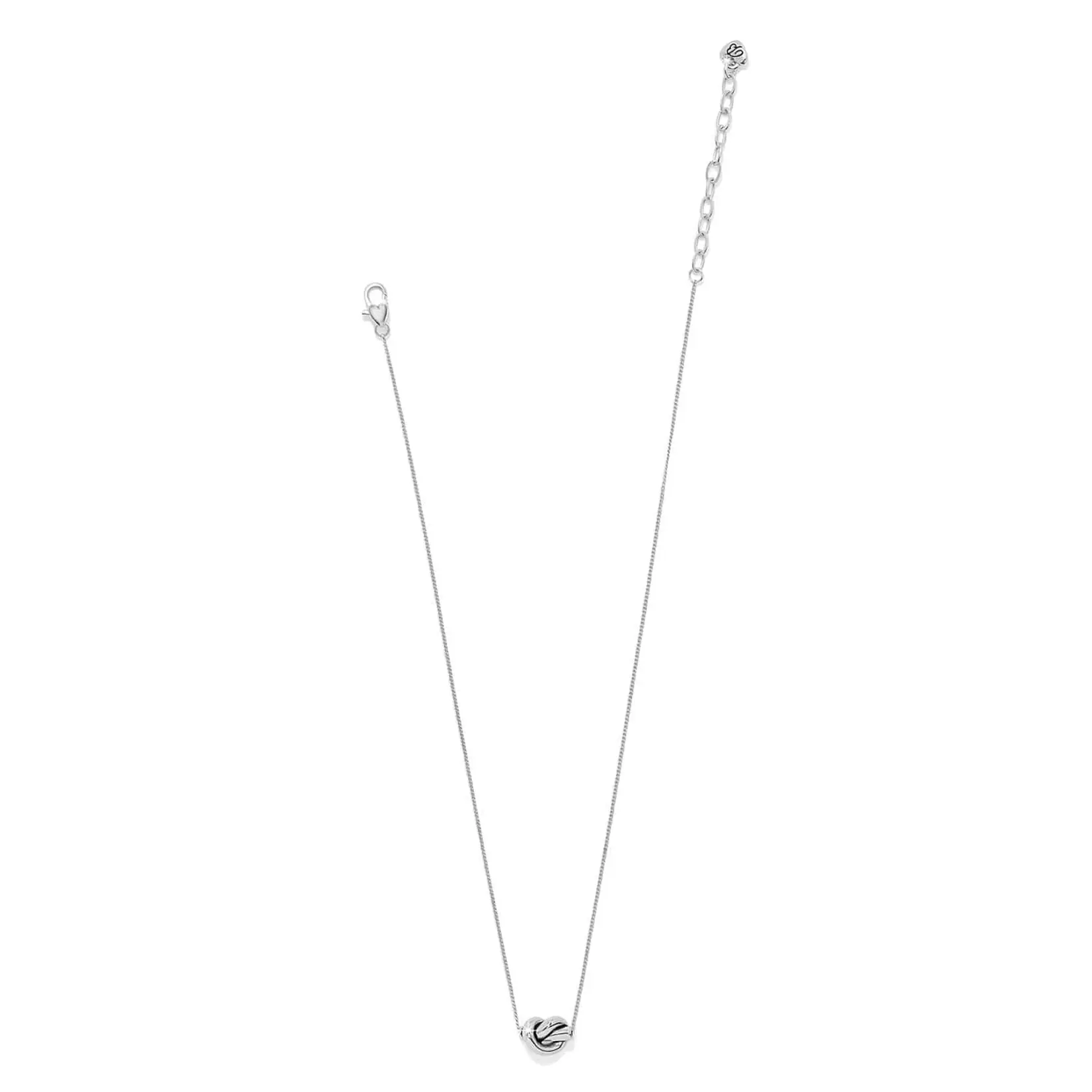 Brighton JM0047 Interlok Single Knot Mini Necklace - Silver