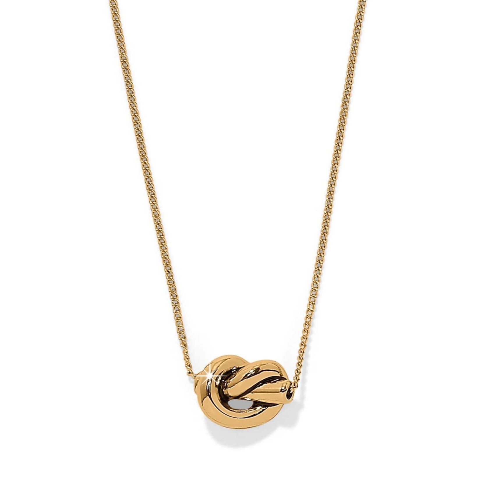 Brighton JM0048 Interlok Single Knot Mini Necklace - Gold