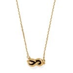 Brighton JM7727 Interlok Single Knot Petite Necklace Gold