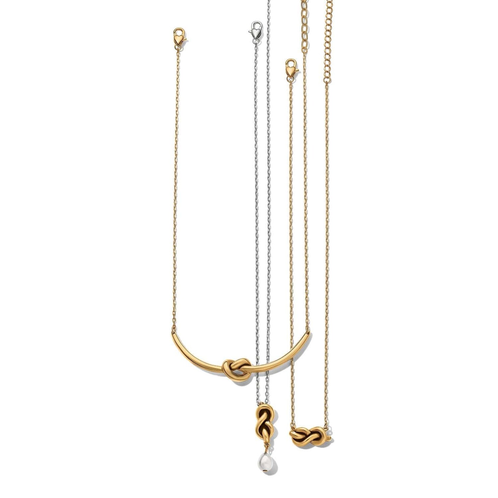 Brighton JM7727 Interlok Single Knot Petite Necklace Gold