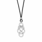 Brighton JM7728 Interlok Braid Bold Leather Necklace