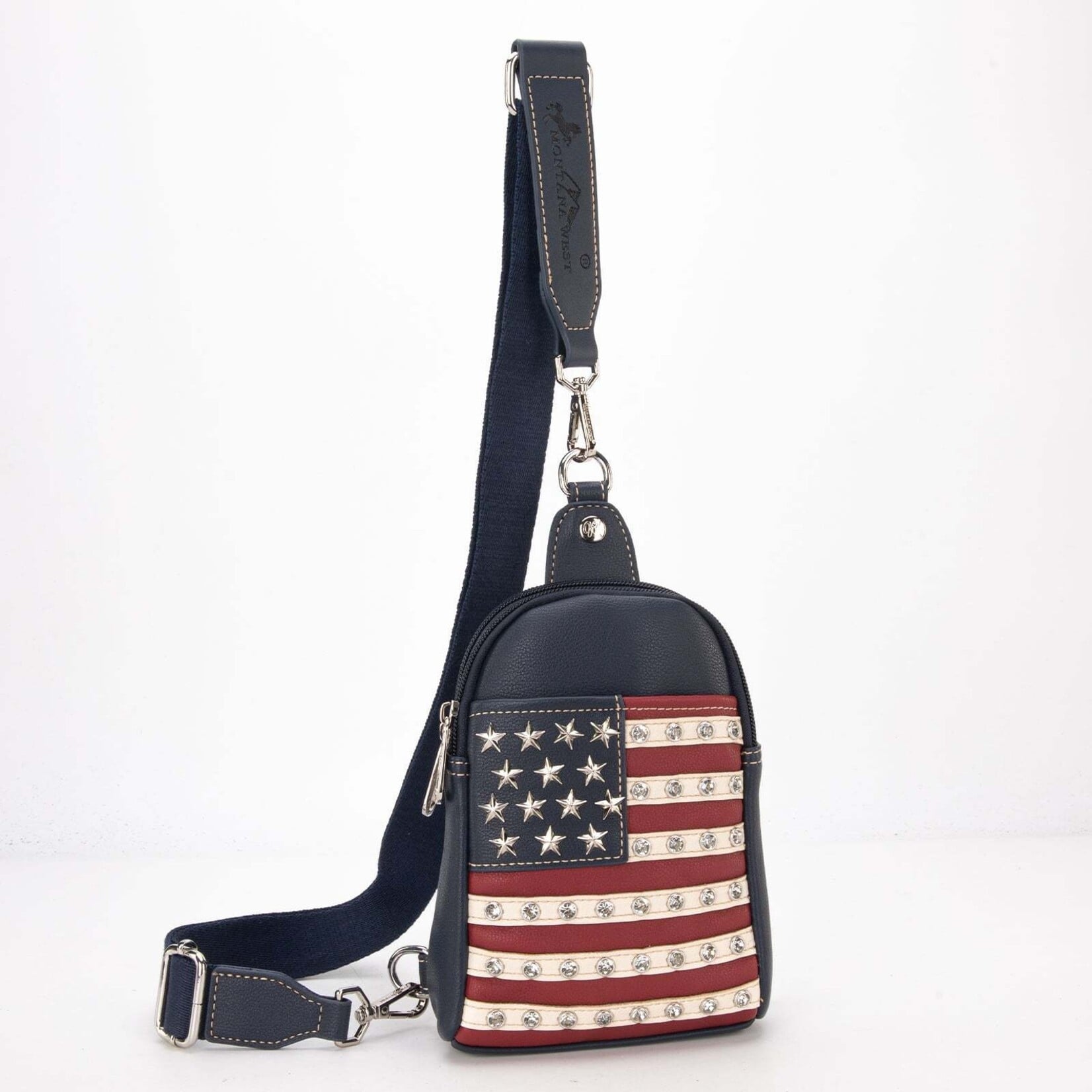Montana West USA US04-210 MW - Navy - American Pride Collection Sling Bag 2026