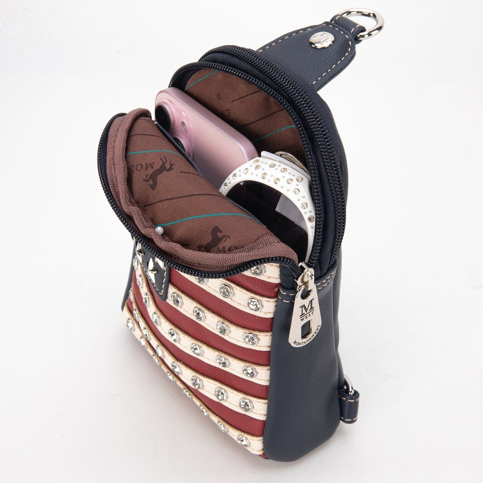 Montana West USA US04-210 MW - Navy - American Pride Collection Sling Bag 2026