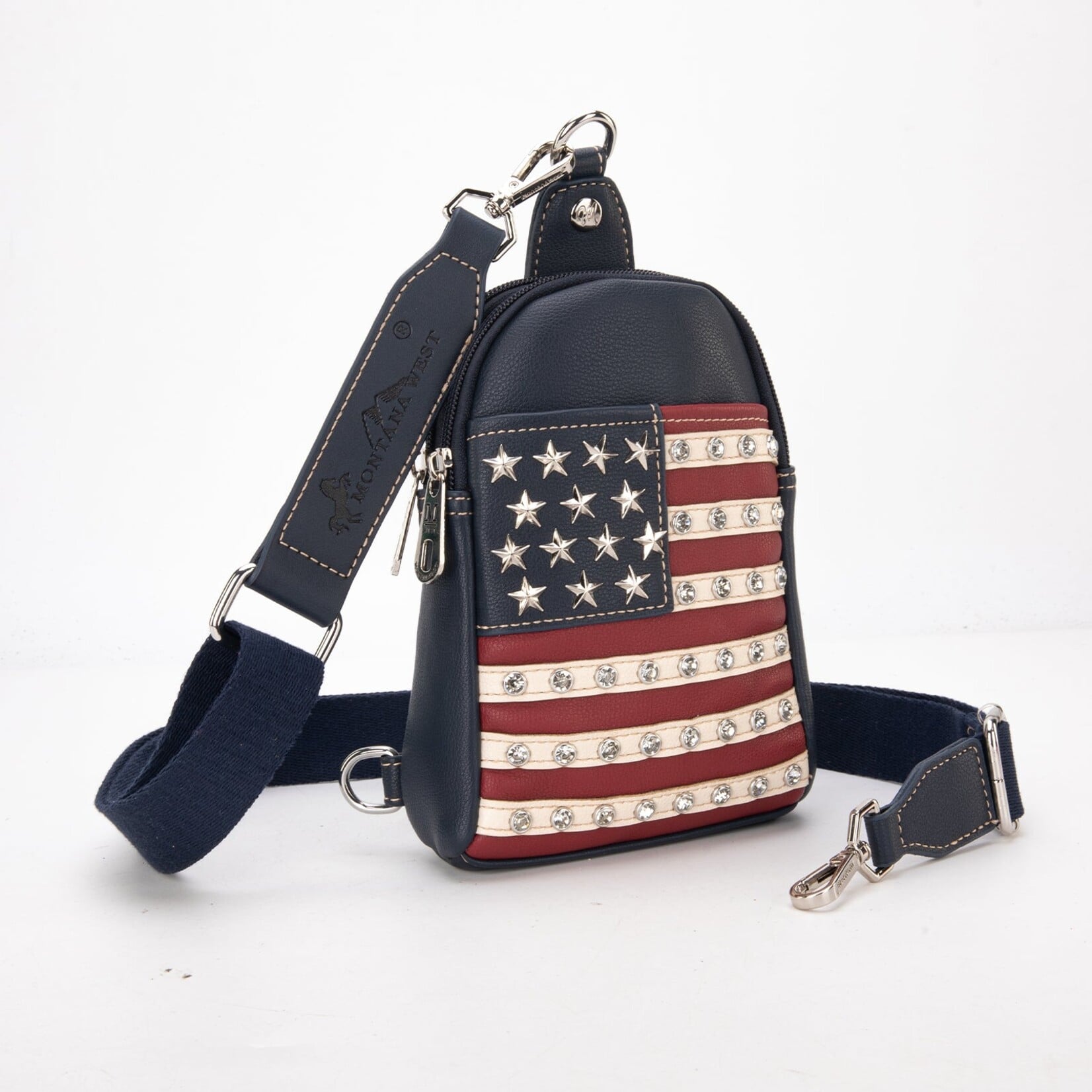 Montana West USA US04-210 MW - Navy - American Pride Collection Sling Bag 2026