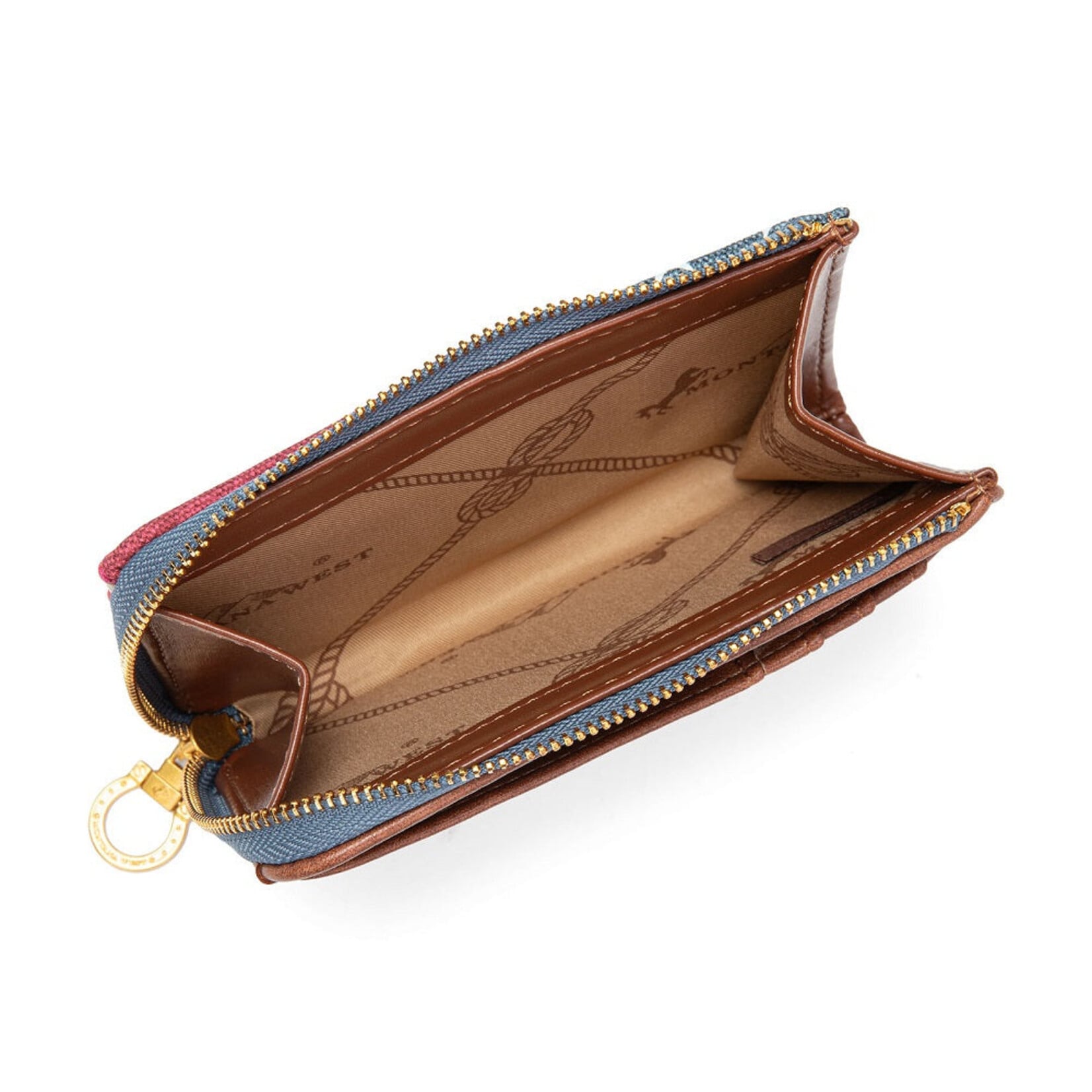 Montana West USA MW1385-W2007JN - Jean - MW American Flag RFID Zip Around Wallet 2026