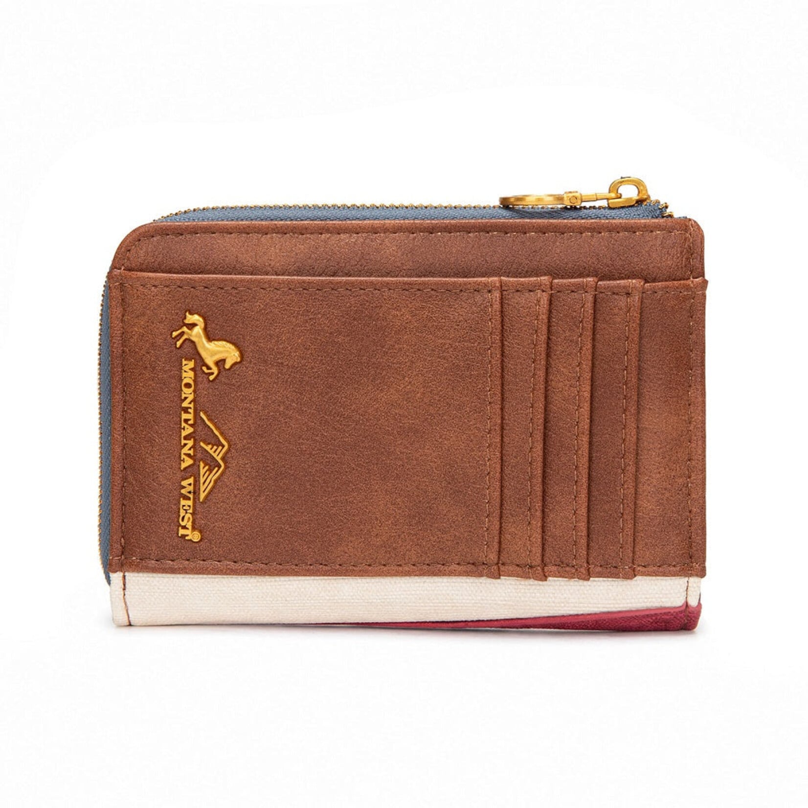 Montana West USA MW1385-W2007JN - Jean - MW American Flag RFID Zip Around Wallet 2026