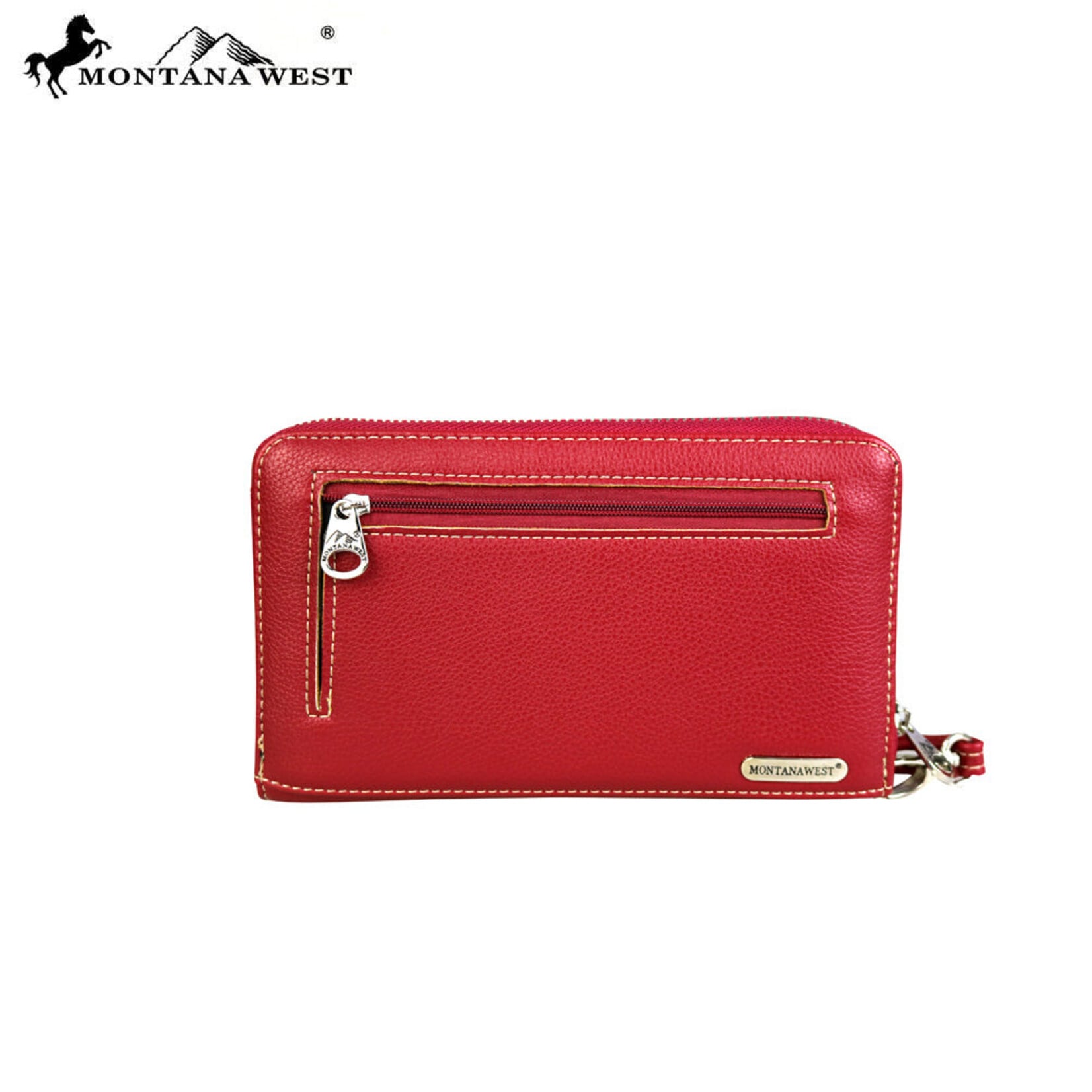Montana West USA US04-W003RD - Red - American Pride Wallet/Wristlet 2026
