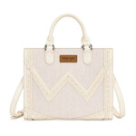 Wrangler WG456-8120TN - Tan - Wrangler Contrast Stitch Chevron Tote Bag 2026