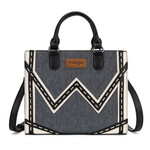 Wrangler WG456-8120DJN - Dark Jean - Wrangler Contrast Stitch Chevron Tote Bag 2026