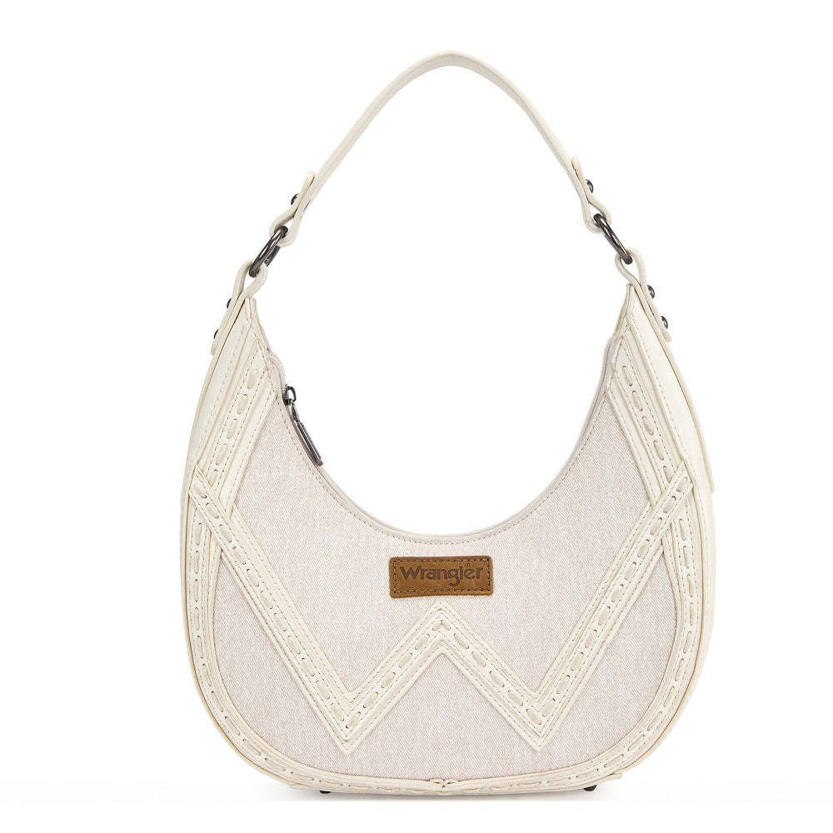 Wrangler WG456-818TN - Tan - Wrangler Contrast Stitch Chevron Hobo Shoulder Bag 2026