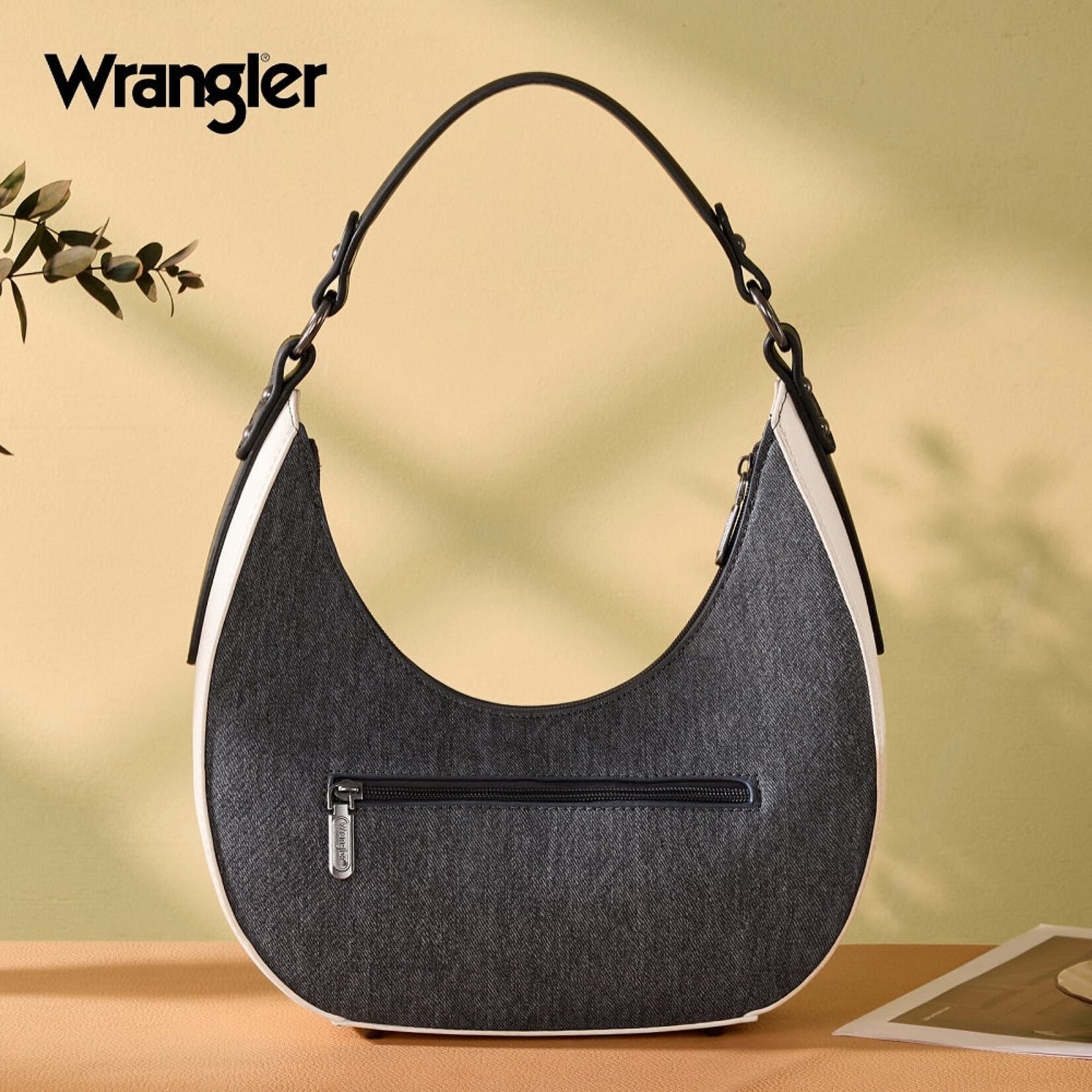 Wrangler WG456-818DJN - Dark Jean - Wrangler Contrast Stitch Chevron Hobo Shoulder Bag 2026