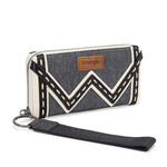 Wrangler WG456-W130DJN - Dark Jean - Wrangler Chevron Contrast Stitch RFID Wallet 2026