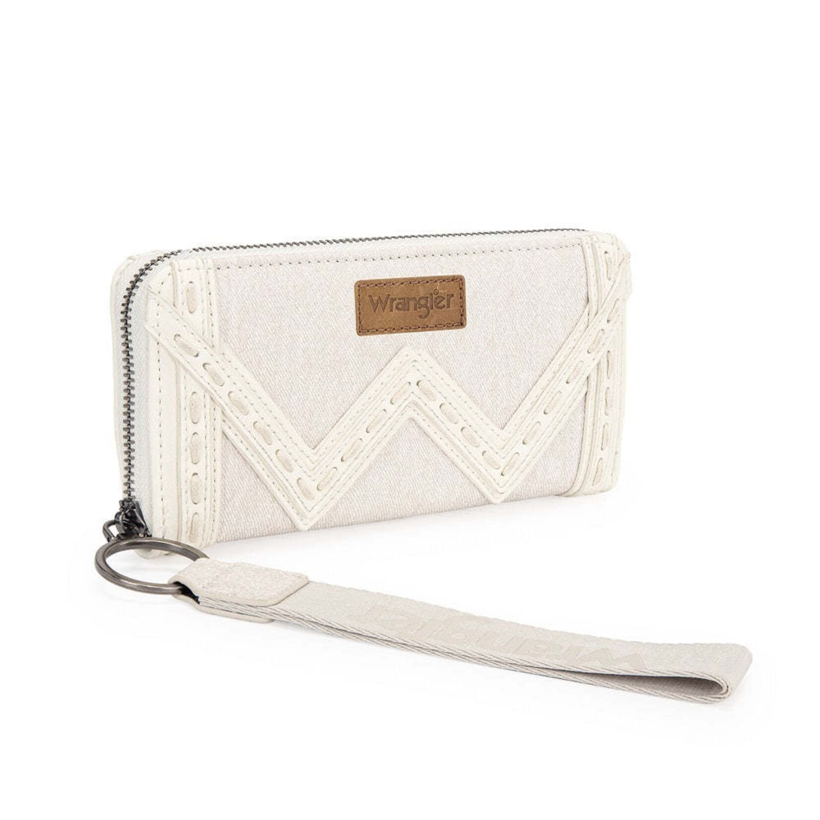Wrangler WG456-W130TN - Tan - Wrangler Chevron Contrast Stitch RFID Wallet 2026