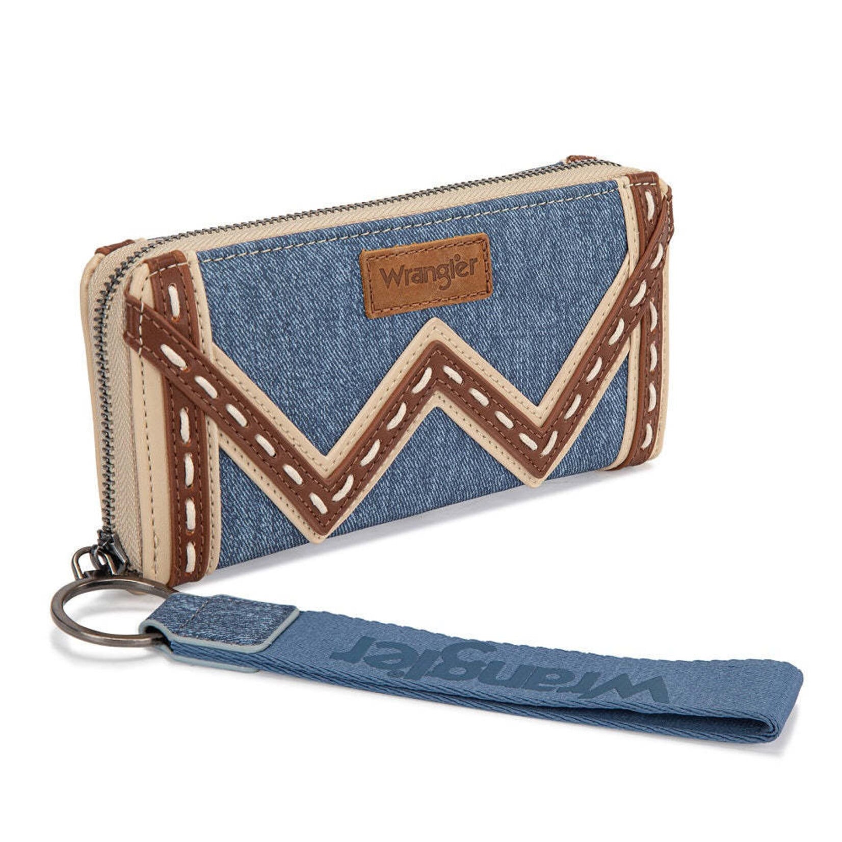 Wrangler WG456-W130JN - Jean - Wrangler Chevron Contrast Stitch RFID Wallet 2026