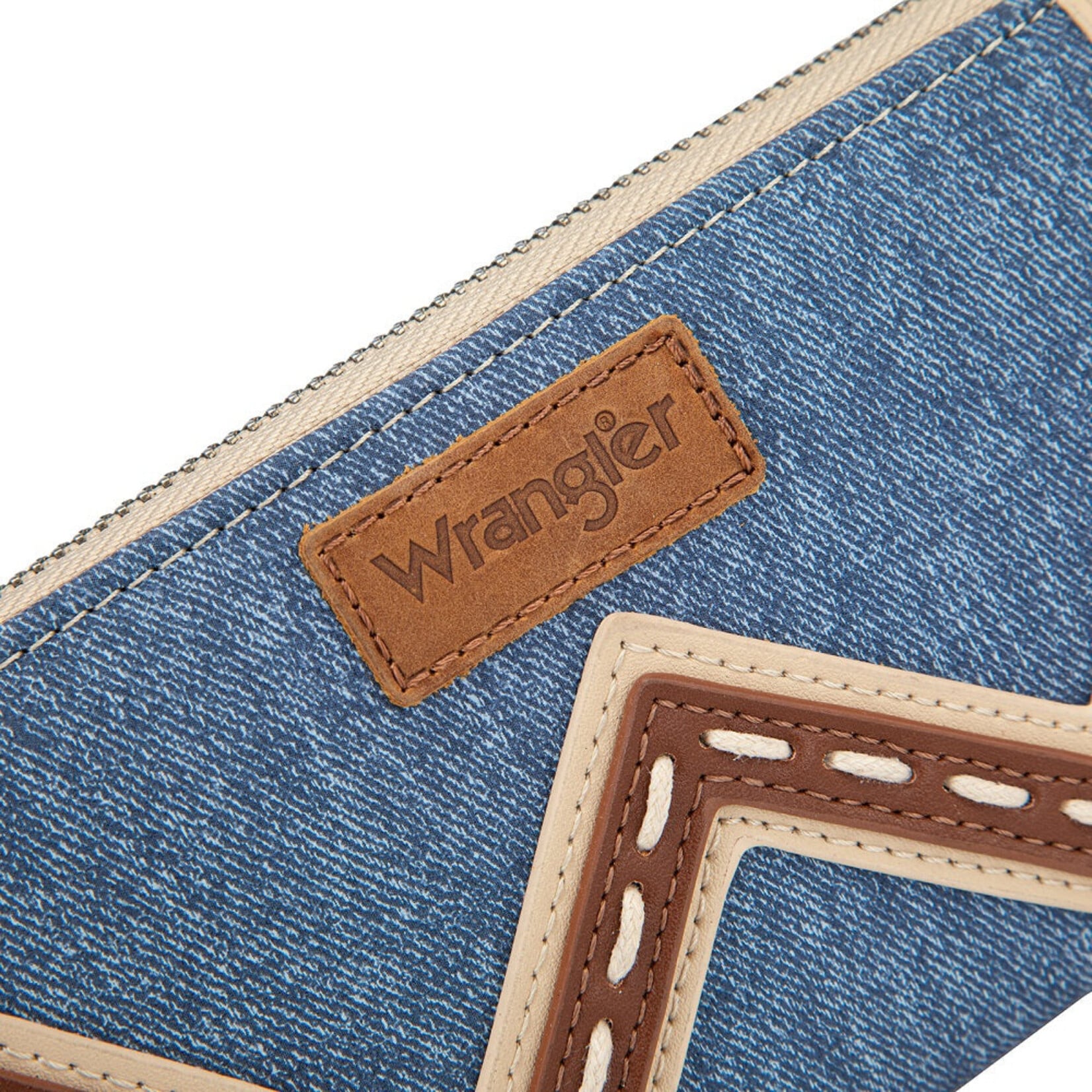 Wrangler WG456-W130JN - Jean - Wrangler Chevron Contrast Stitch RFID Wallet 2026