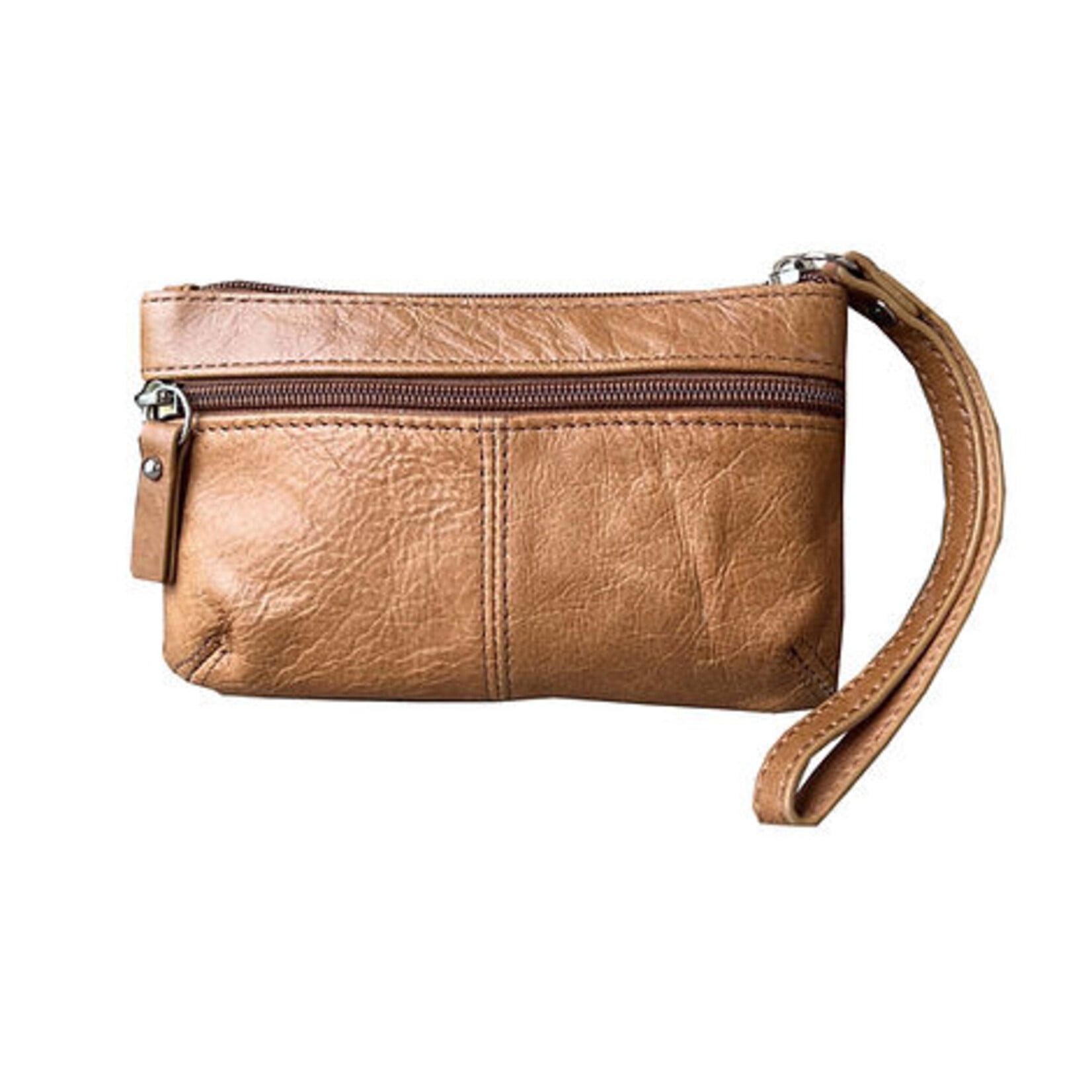 R Leathers 100 LBN - Cosmetic Bag - Light Brown