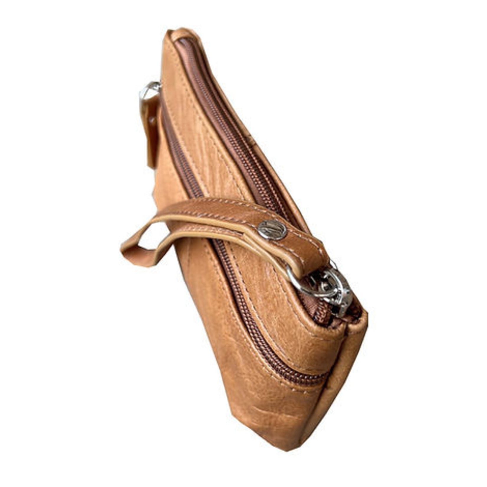 R Leathers 100 LBN - Cosmetic Bag - Light Brown