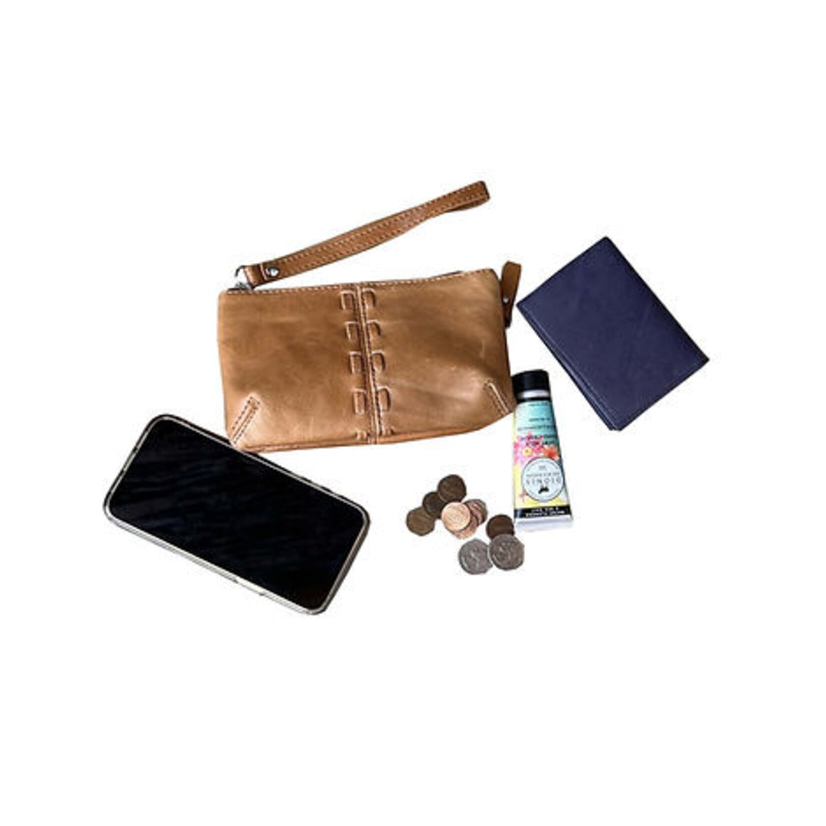 R Leathers 100 LBN - Cosmetic Bag - Light Brown
