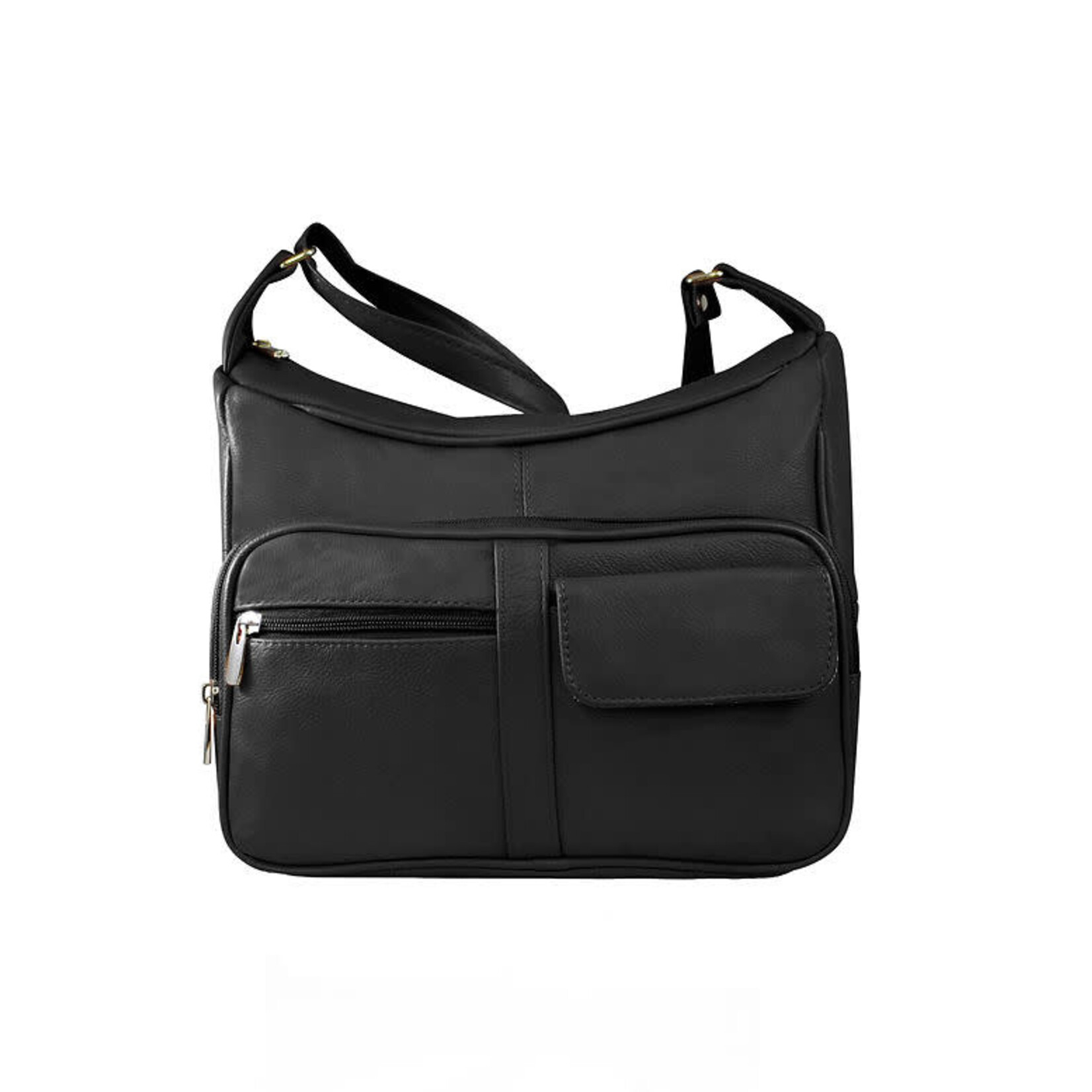 R Leathers 3001 BK - Black - Crossbody / Shoulder Bag