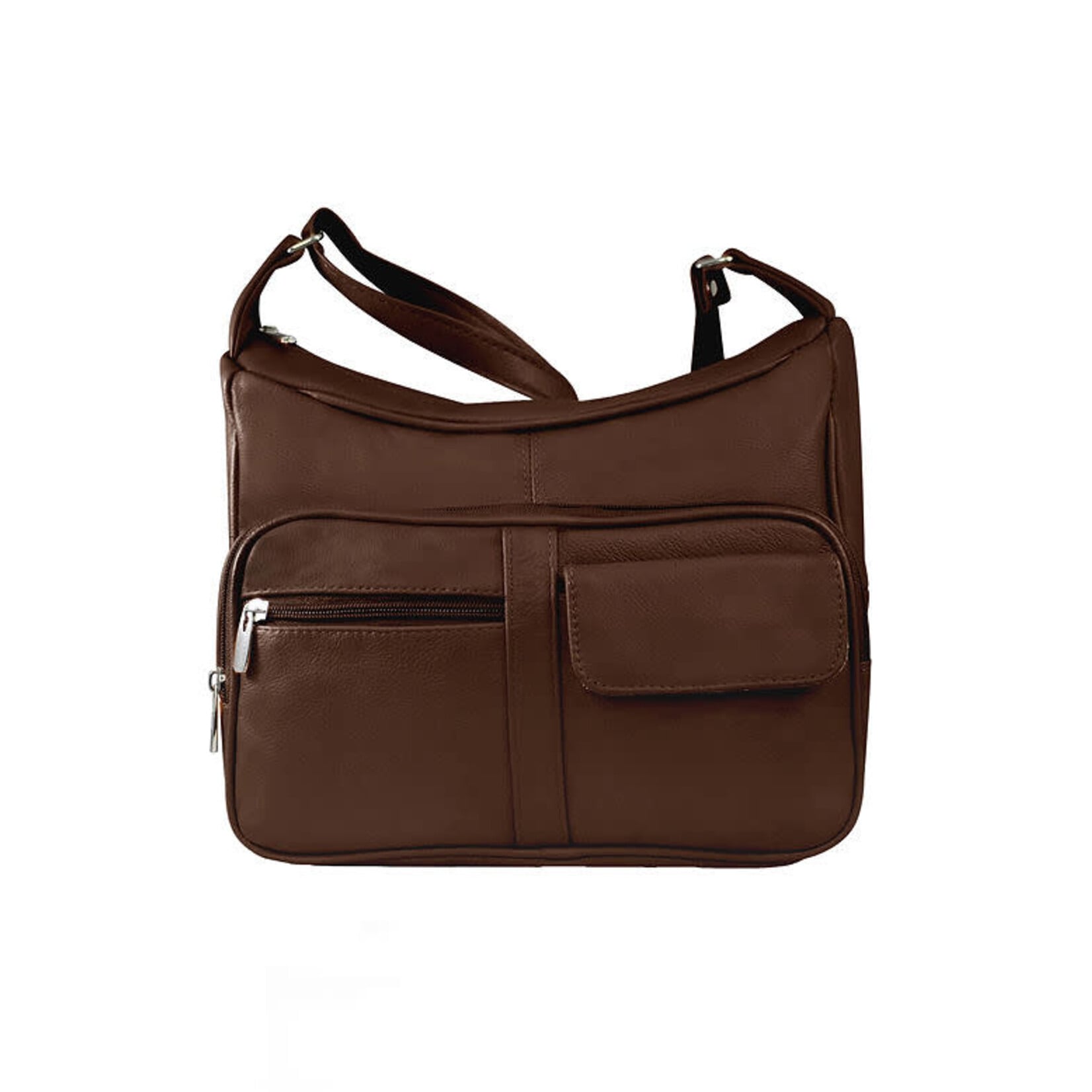 R Leathers 3001 BN - Brown - Crossbody / Shoulder Bag