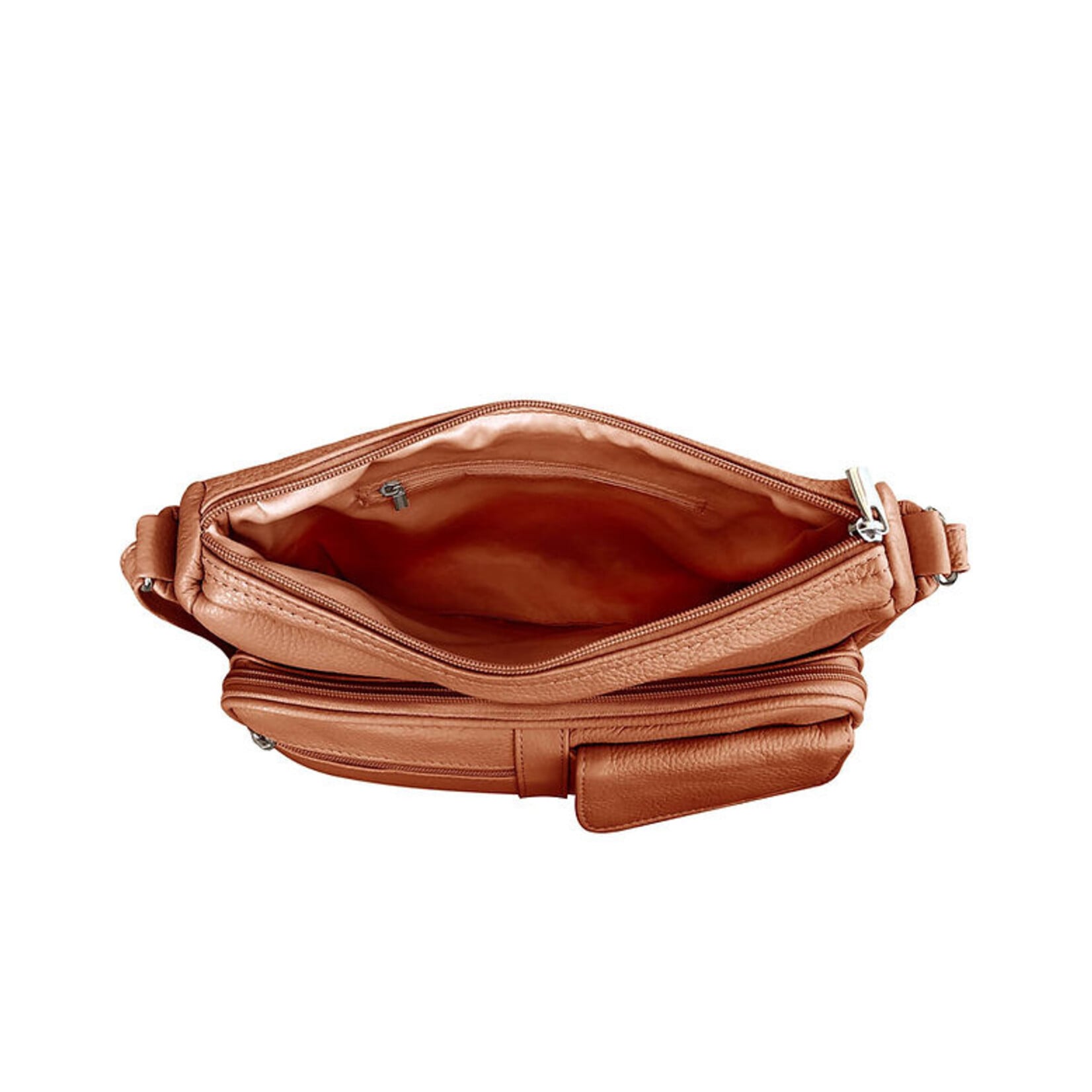 R Leathers 3001 LBN - Light Brown - Crossbody / Shoulder Bag