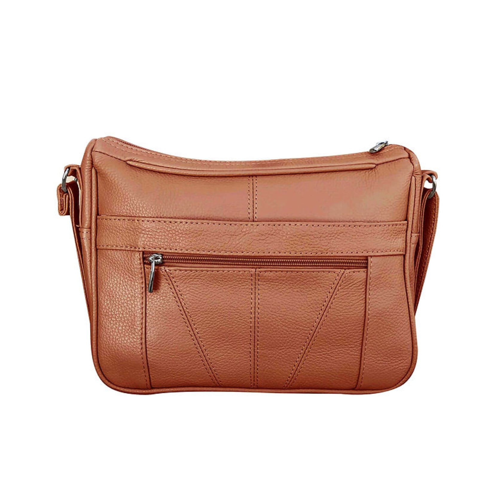 R Leathers 3001 LBN - Light Brown - Crossbody / Shoulder Bag