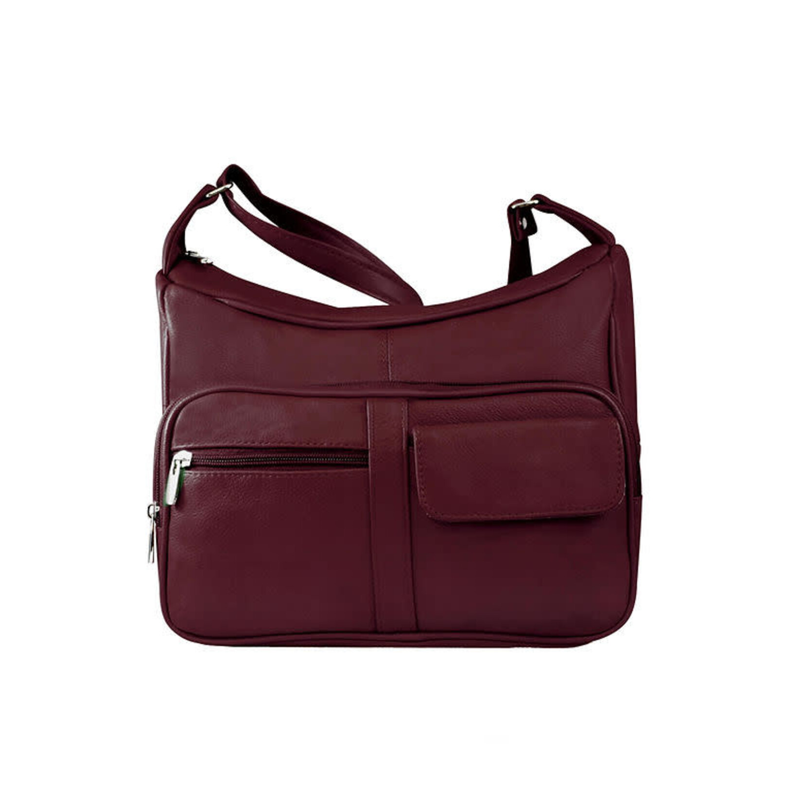 R Leathers 3001 WN - Wine - Crossbody / Shoulder Bag