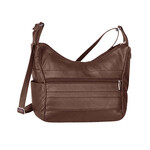R Leathers 3003 BN - Brown - Cowhide Leather Crossbody