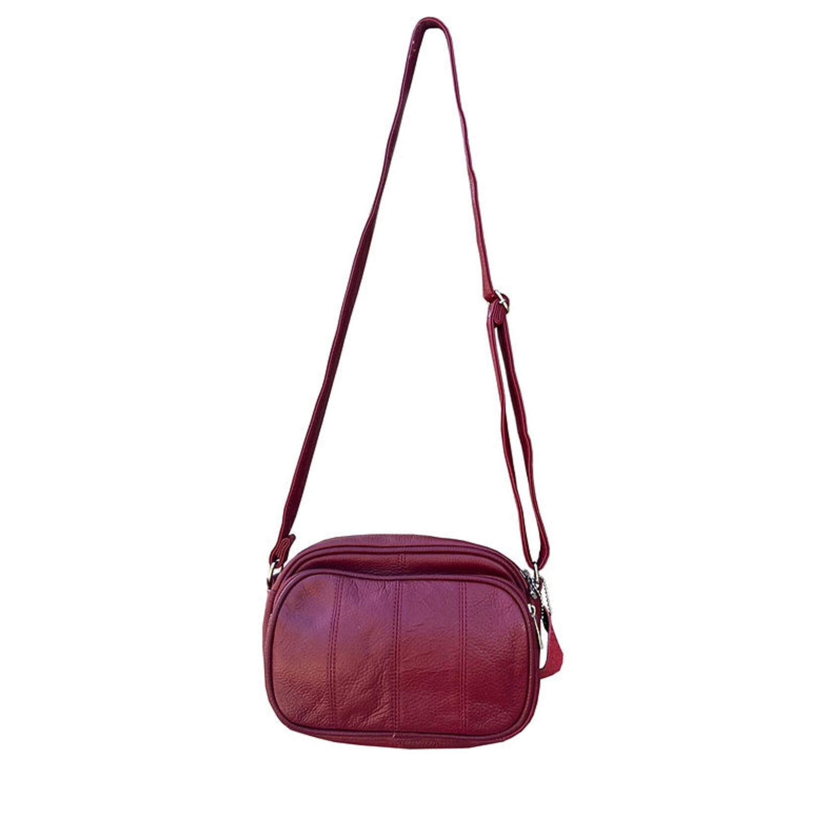 R Leathers 3013 RD - Red - Crossbody with Front Organizer