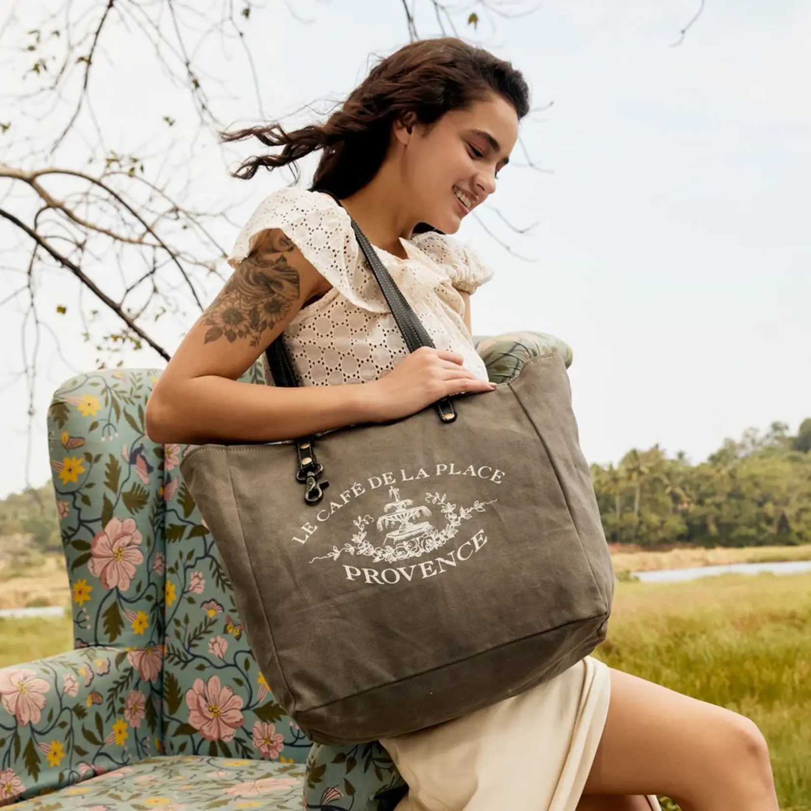 Myra Bags S-4783 Brontide Tote Bag 2026