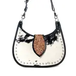 Myra Bags S-14360 Santa Fe Handtooled Bag - Black Hairon - 2026
