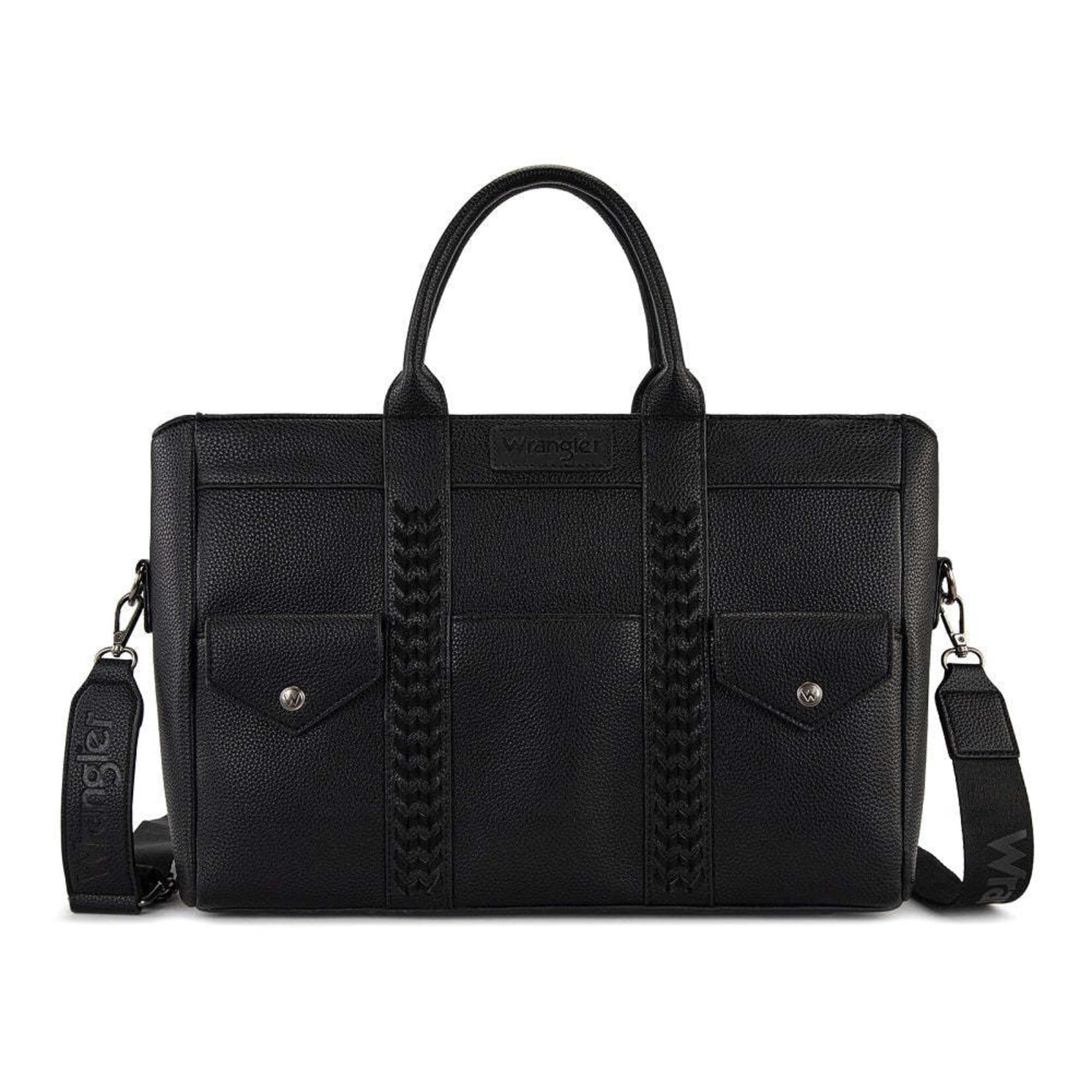 Wrangler WG484-8119BK - Black - Wrangler Whipstitch Work Tote / Crossbody
