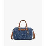 Wrangler WG458-51102DJN - Dark Jean - Wrangler Rhinestone Denim Boston Bag / Crossbody