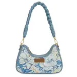 Wrangler WG438-818JN - Jean - Wrangler Floral Print Braided Hobo Bag